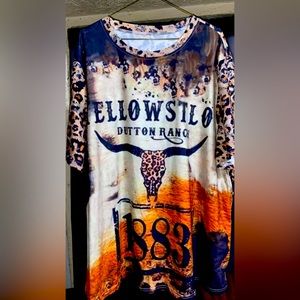 1883 Yellow Stone Leopard Shirt